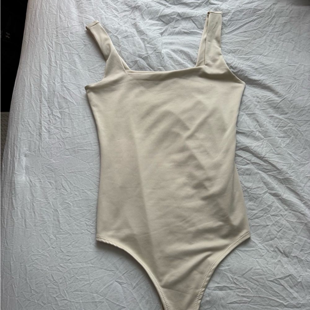 Cream Sleeveless Bodysuit NEW
